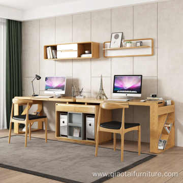 Nordic study home writing desk bookcase furniture
